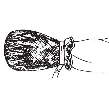 SkiL-Care� Hand Control Mitt, 10 x 6 x 2 in., White / Blue-Hand Control Mitt Skil-Care� One Size Fits Most Slide Buckle 1-Strap