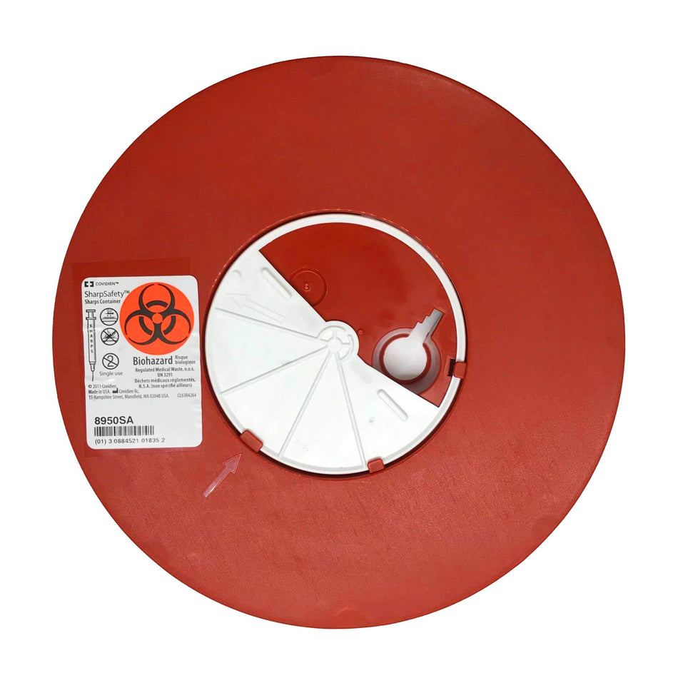 SharpSafety™ Multi-purpose Sharps Container, 1.25 Gallon, 6¾ x 8¾ Inch