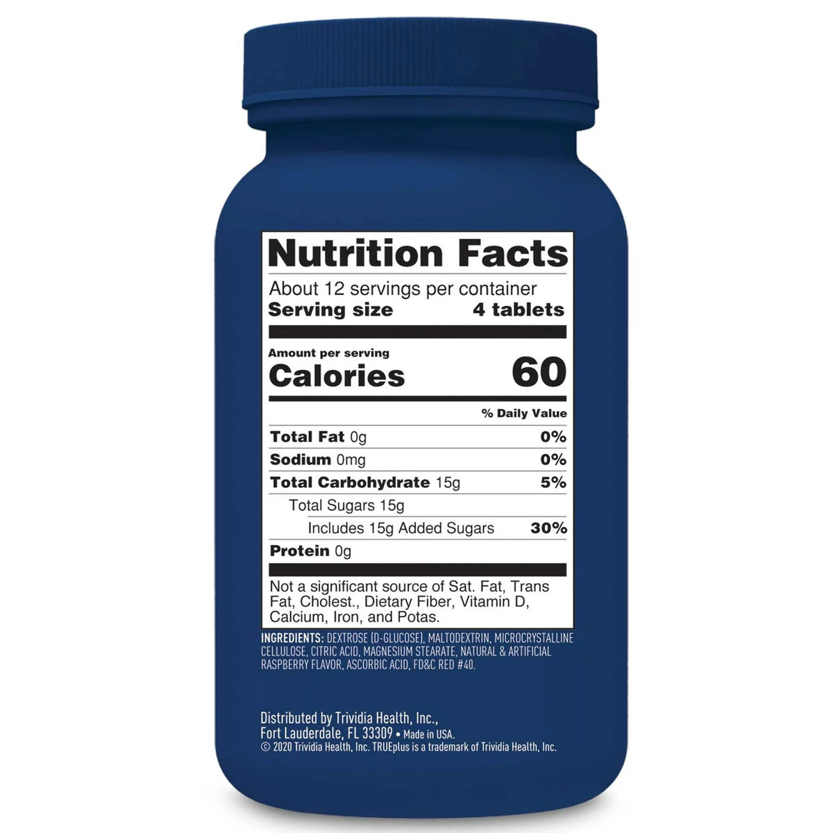 TRUEplus™ Raspberry Glucose Supplement - Pharmaceuticals>Over the Counter>Glucose Supplements - Trividia Health Inc