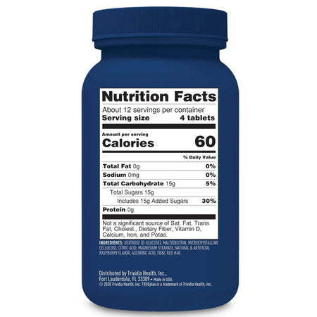 TRUEplus™ Raspberry Glucose Supplement - Pharmaceuticals>Over the Counter>Glucose Supplements - Trividia Health Inc