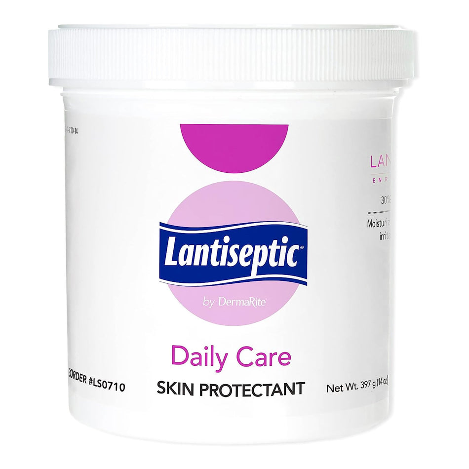 Lantiseptic� Daily Care Skin Protectant, 14-ounce jar-Skin Protectant Lantiseptic� Dry Skin Therapy 14 oz. Jar Lanolin Scent Cream