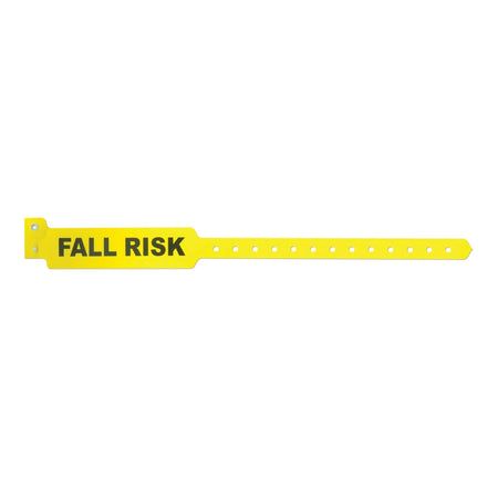 Sentry Superband Alert Bands Fall Risk Identification Band, 11-1/2 Inch, Yellow-Identification Wristband Sentry Superband Alert Bands Alert Band Permanent Snap Fall Risk