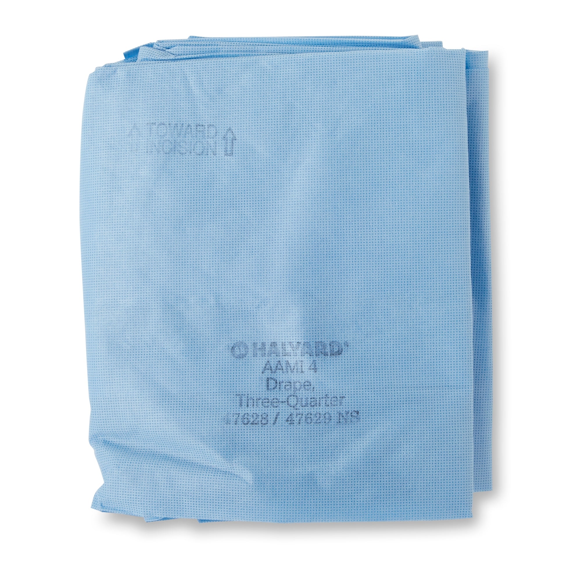 Halyard Sterile Three-Quarter Drape, 55 x 76 Inch, Blue - Textiles>Procedure Drapes and Sheets>Drape Sheets - O&M Halyard Inc