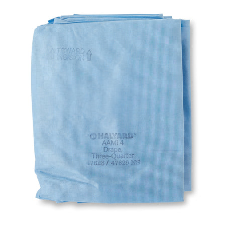 Halyard Sterile Three-Quarter Drape, 55 x 76 Inch, Blue - Textiles>Procedure Drapes and Sheets>Drape Sheets - O&M Halyard Inc
