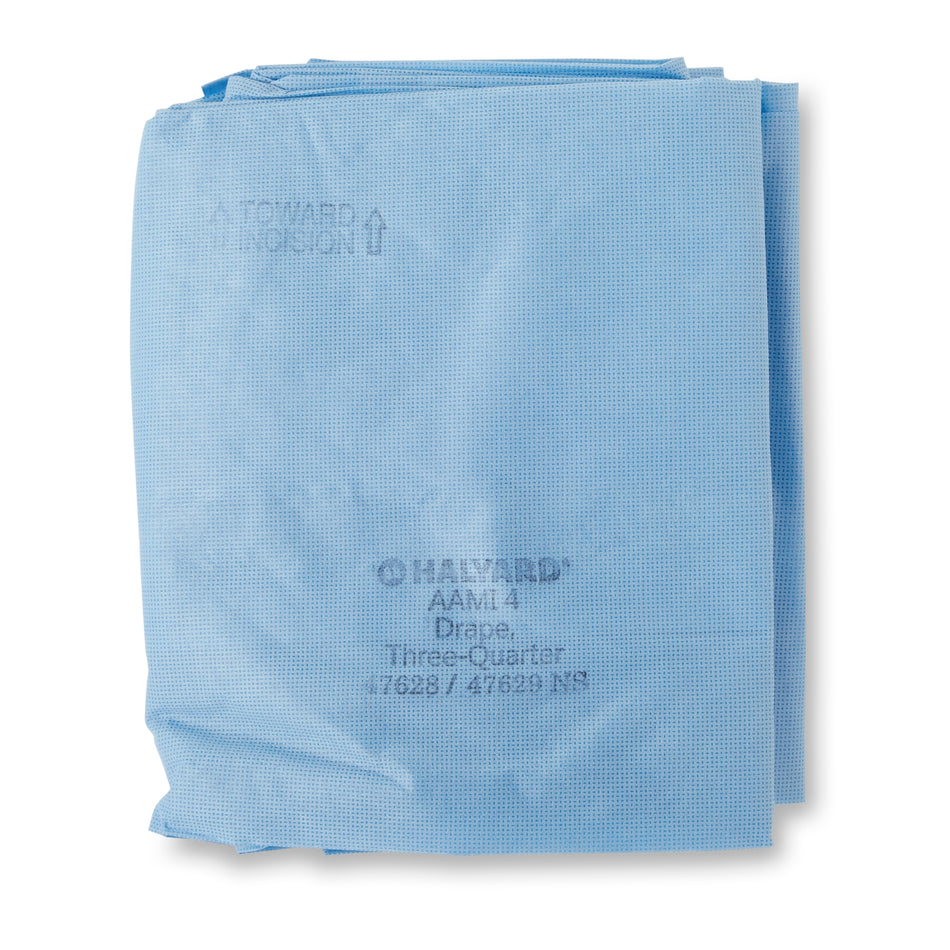 Halyard Sterile Three-Quarter Drape, 55 x 76 Inch, Blue - Textiles>Procedure Drapes and Sheets>Drape Sheets - O&M Halyard Inc