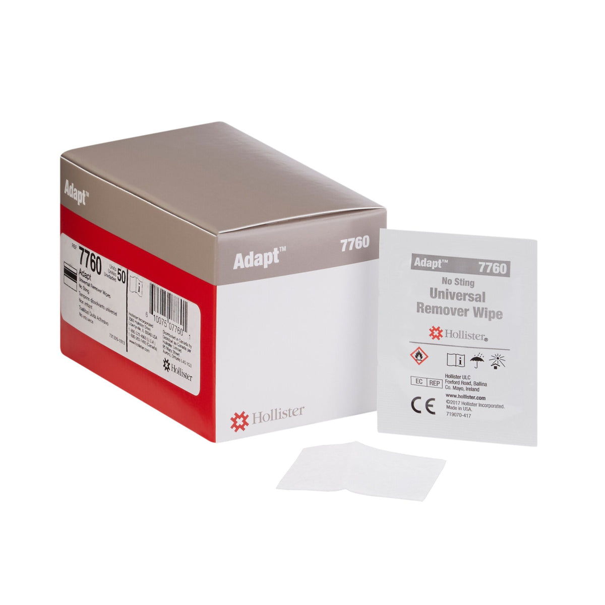 Adapt Adhesive and Barrier Remover, 1-1/2 x 2 Inch-Adhesive and Barrier Remover Adapt Wipe 50 per Box