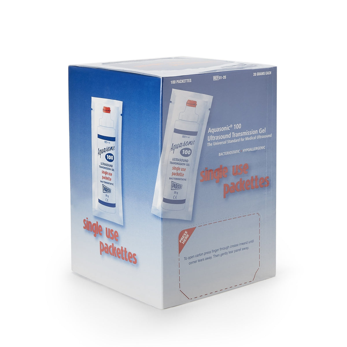 Aquasonic® 100 Ultrasound Transmission Gel, 20-gram Packet - Diagnostic Instruments and Supplies>Conductive Gel and Cream...