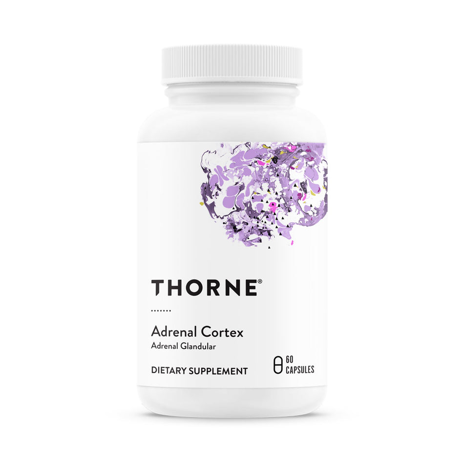 Thorne Adrenal Cortex Dietary Supplement-Dietary Supplement THORNE Adrenal Cortex Adrenal Cortex (Bovine) 50 mg Strength Capsule 60 per Bottle