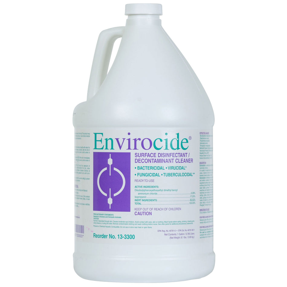 Envirocide Surface Disinfectant Cleaner-Envirocide Surface Disinfectant Cleaner Broad Spectrum Manual Pour Liquid 1 gal. Jug Alcohol Scent NonSterile
