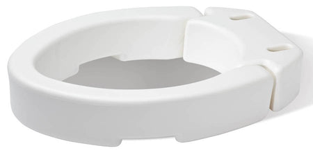 Carex Raised Toilet Seat - Elongated-Elongated Raised Toilet Seat Carex 3-1/2 Inch Height White 300 lbs. Weight Capacity