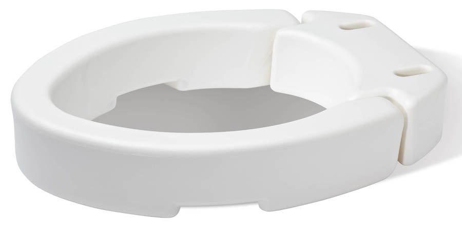 Carex Raised Toilet Seat - Elongated-Elongated Raised Toilet Seat Carex 3-1/2 Inch Height White 300 lbs. Weight Capacity