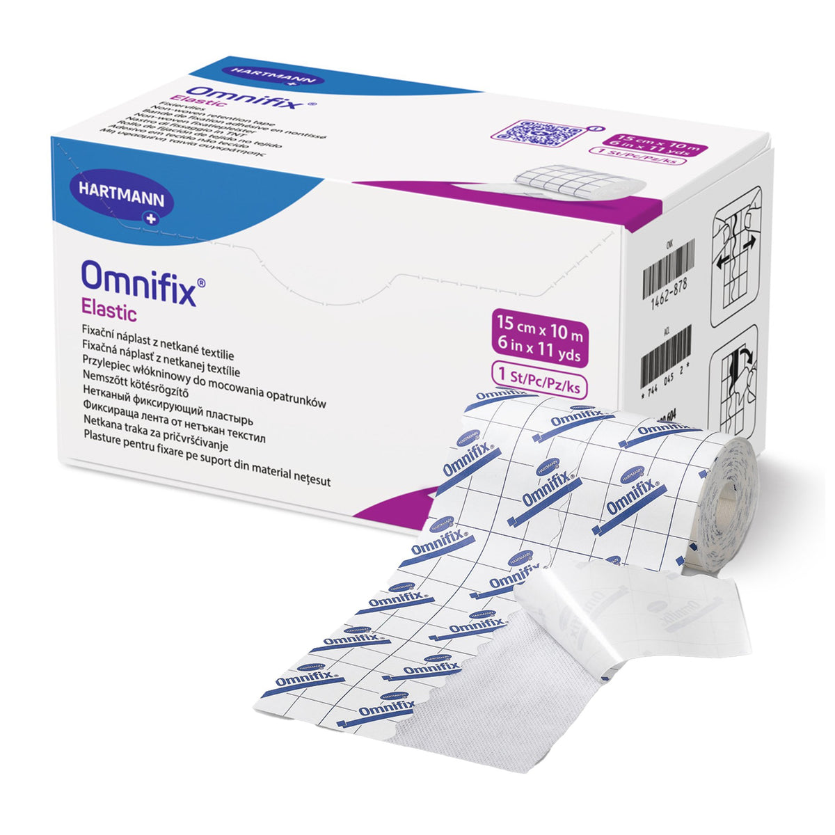 Omnifix Nonwoven Dressing Retention Tape, 6 Inch x 10 Yard, White-Dressing Retention Tape with Liner Omnifix Elastic White 6 Inch X 11 Yard Nonwoven NonSterile
