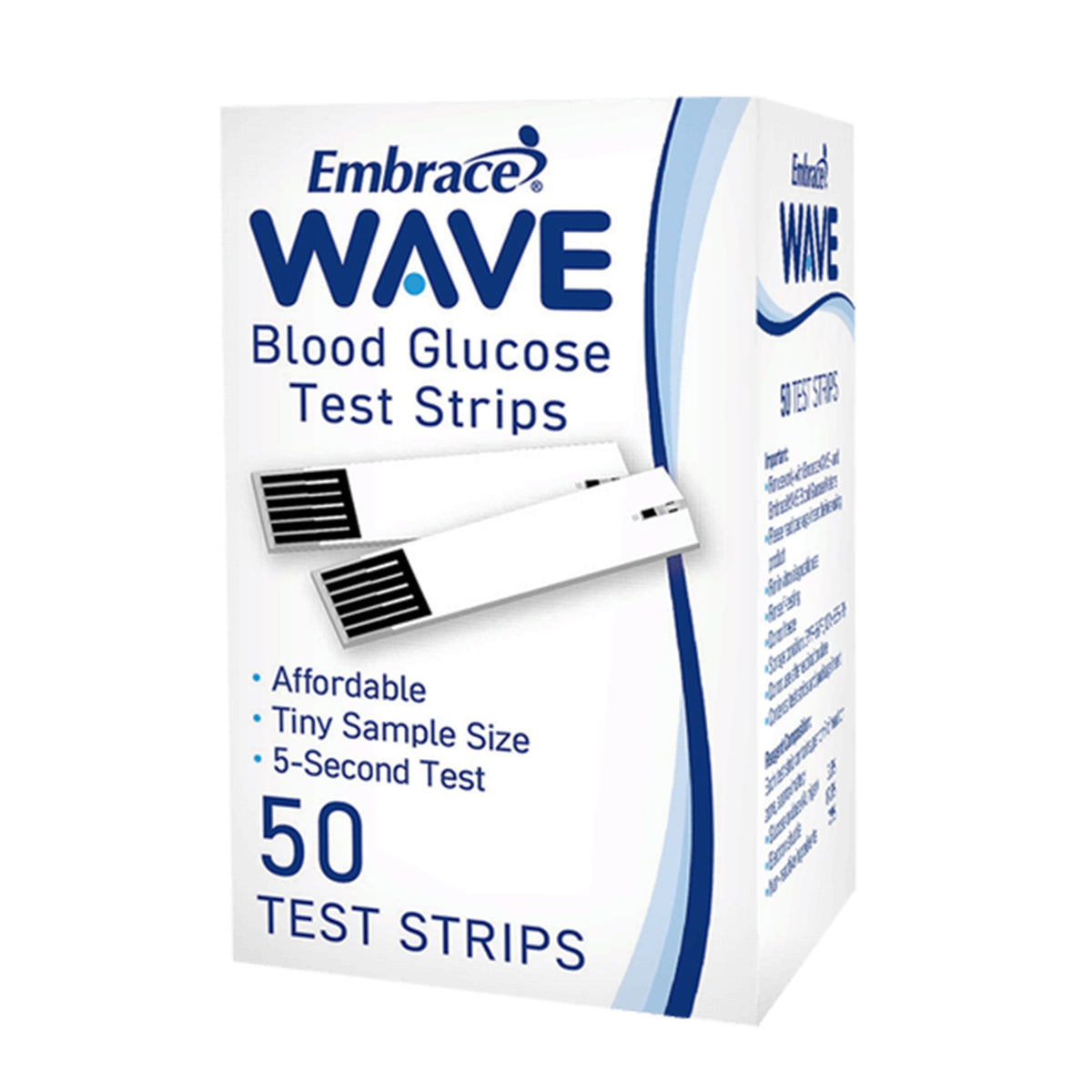 EmbraceWave+ Blood Glucose Test Strips - Diagnostic Instruments and Supplies>Diabetes Monitoring>Glucose Meter Test Strips...