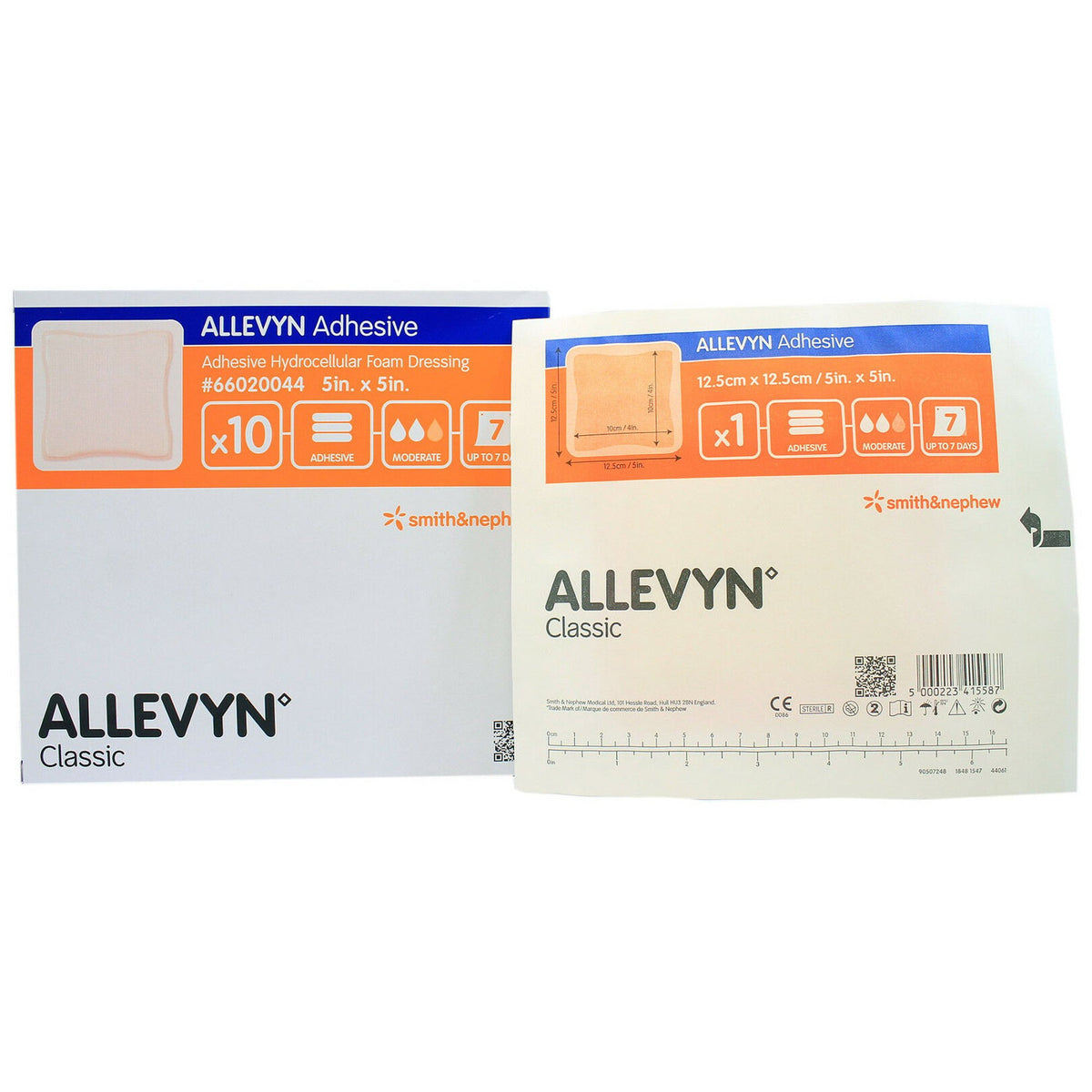 Allevyn Adhesive with Border Foam Dressing, 5 x 5 Inch - Wound Care>Advanced Wound Care>Foam Dressings - Smith & Nephew