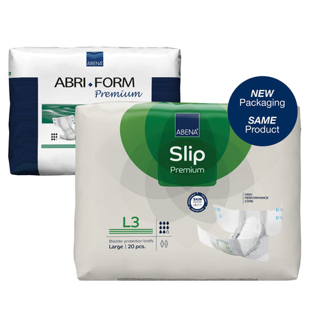 Abena Slip Premium L3 Incontinence Brief, Large-Unisex Adult Incontinence Brief Abena Slip Premium L3 Large Disposable Heavy Absorbency