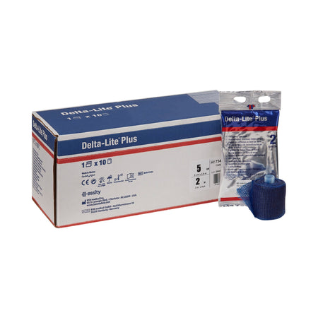 Delta-Lite Plus Dark Blue Cast Tape, 2 Inch x 4 Yard-Cast Tape Delta-Lite Plus 2 Inch X 12 Foot Fiberglass / Resin Deep Blue