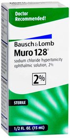 Bausch + Lomb Muro 128 Solution 2%, 0.5-ounce bottle-Eye Lubricant Muro 128 0.5 oz. Eye Drops