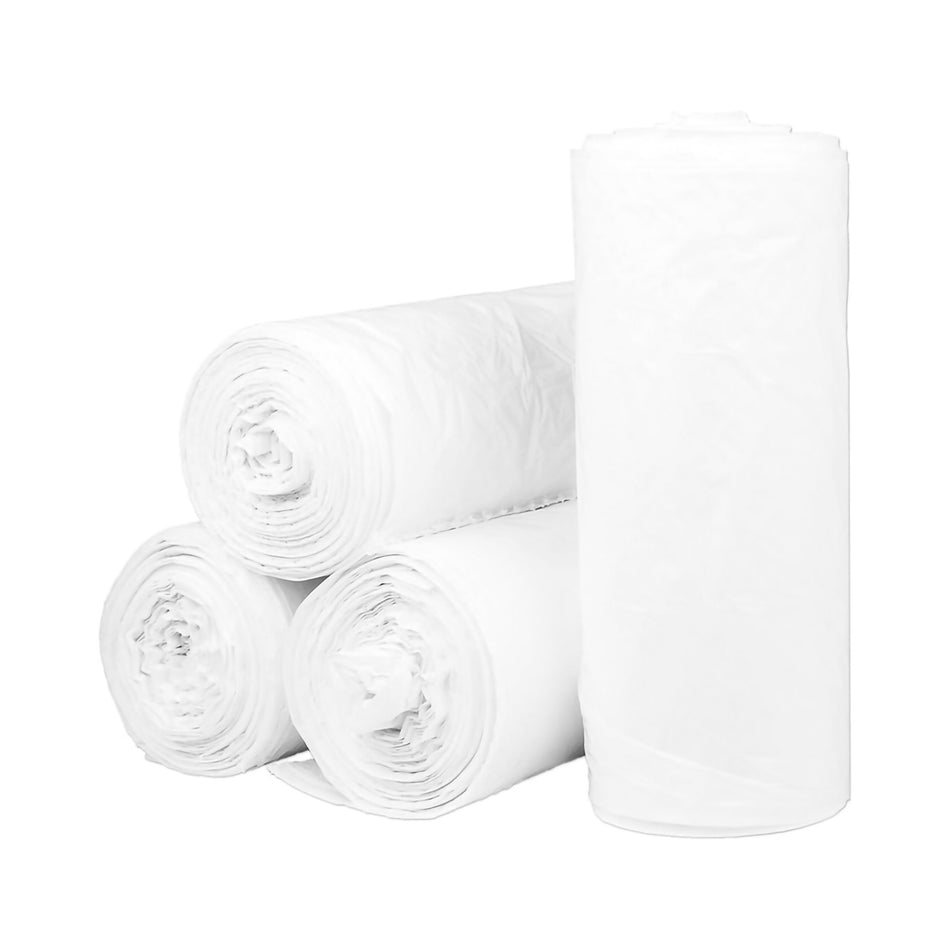 McKesson Extra Heavy Duty Trash Bag, White, 45 gal.-Trash Bag McKesson 45 gal. White LLDPE 0.80 mil 40 X 46 Inch Star Seal Bottom Coreless Roll