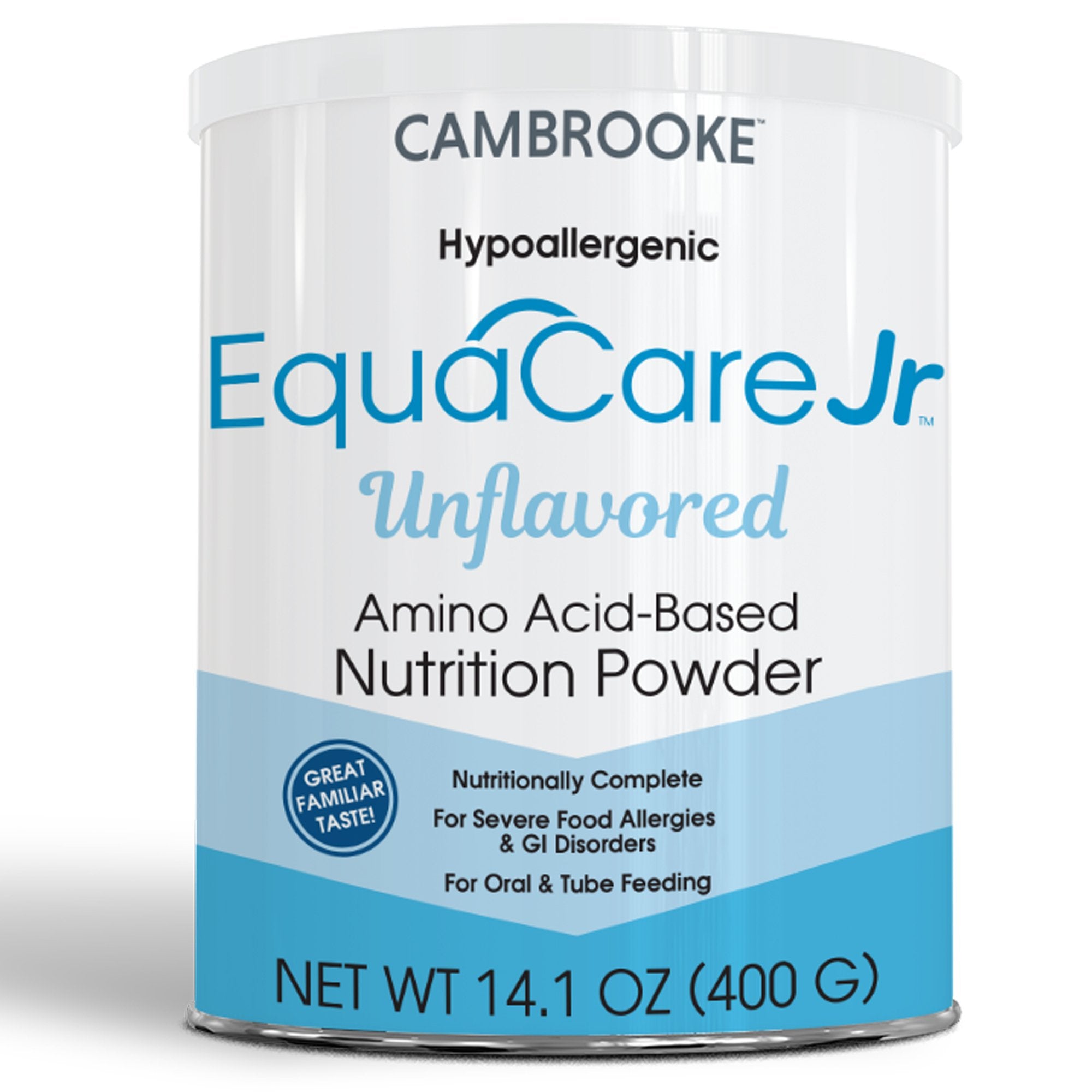 EquaCare Jr Amino AcidBased Nutrition Powder, 14.1-ounce can-Pediatric Oral Supplement EquaCare Jr Unflavored 14.1 oz. Can Powder Amino Acid Food Allergies