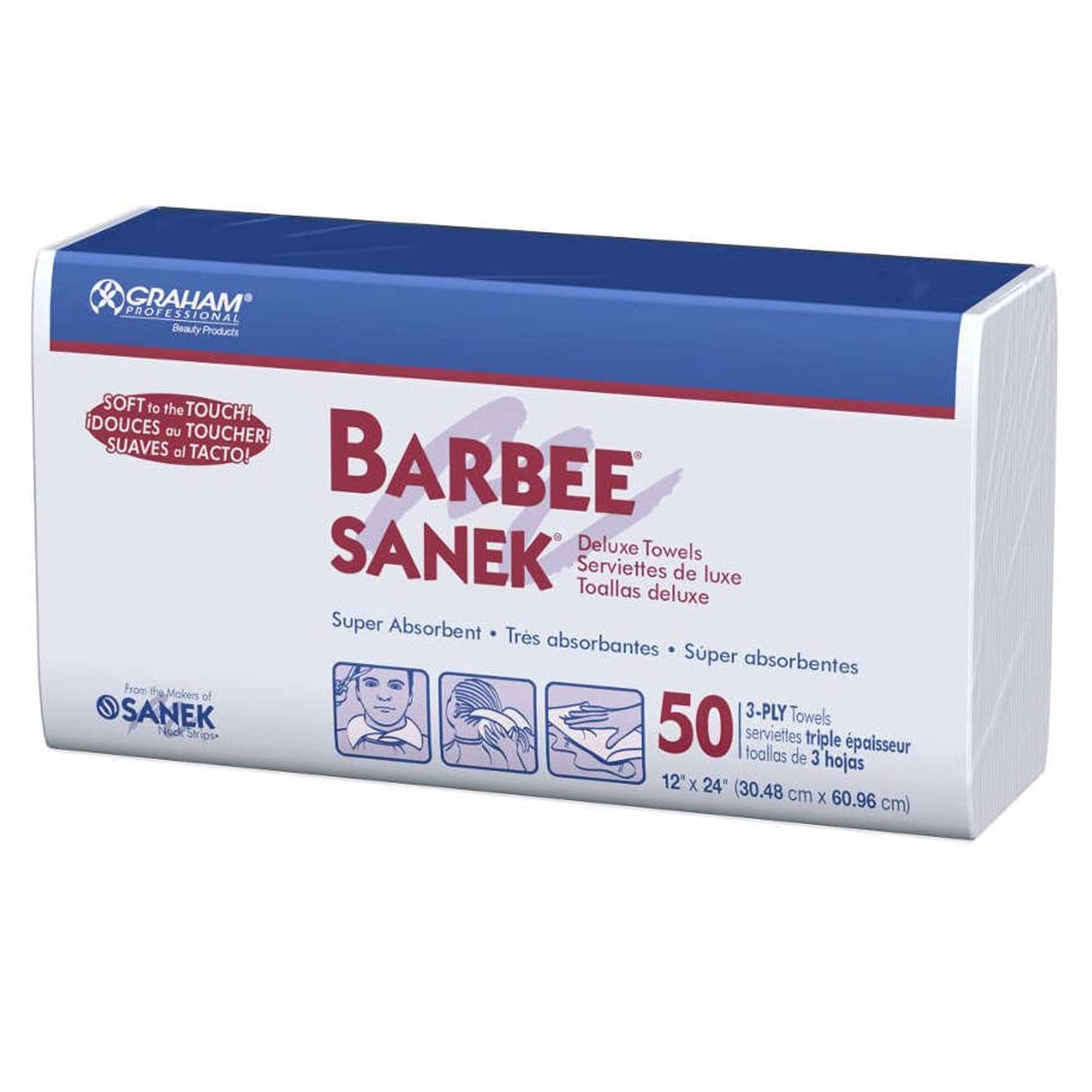 Barbee White Procedure Towel, 12 x 24 Inch-Procedure Towel Barbee 12 W X 24 L Inch White NonSterile