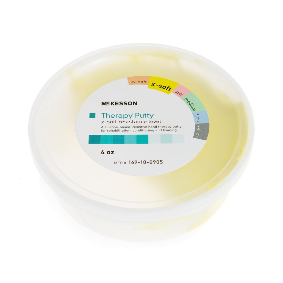 McKesson Therapy Putty, Yellow, Extra-Soft, 4 oz.-Therapy Putty McKesson X-Soft 4 oz.