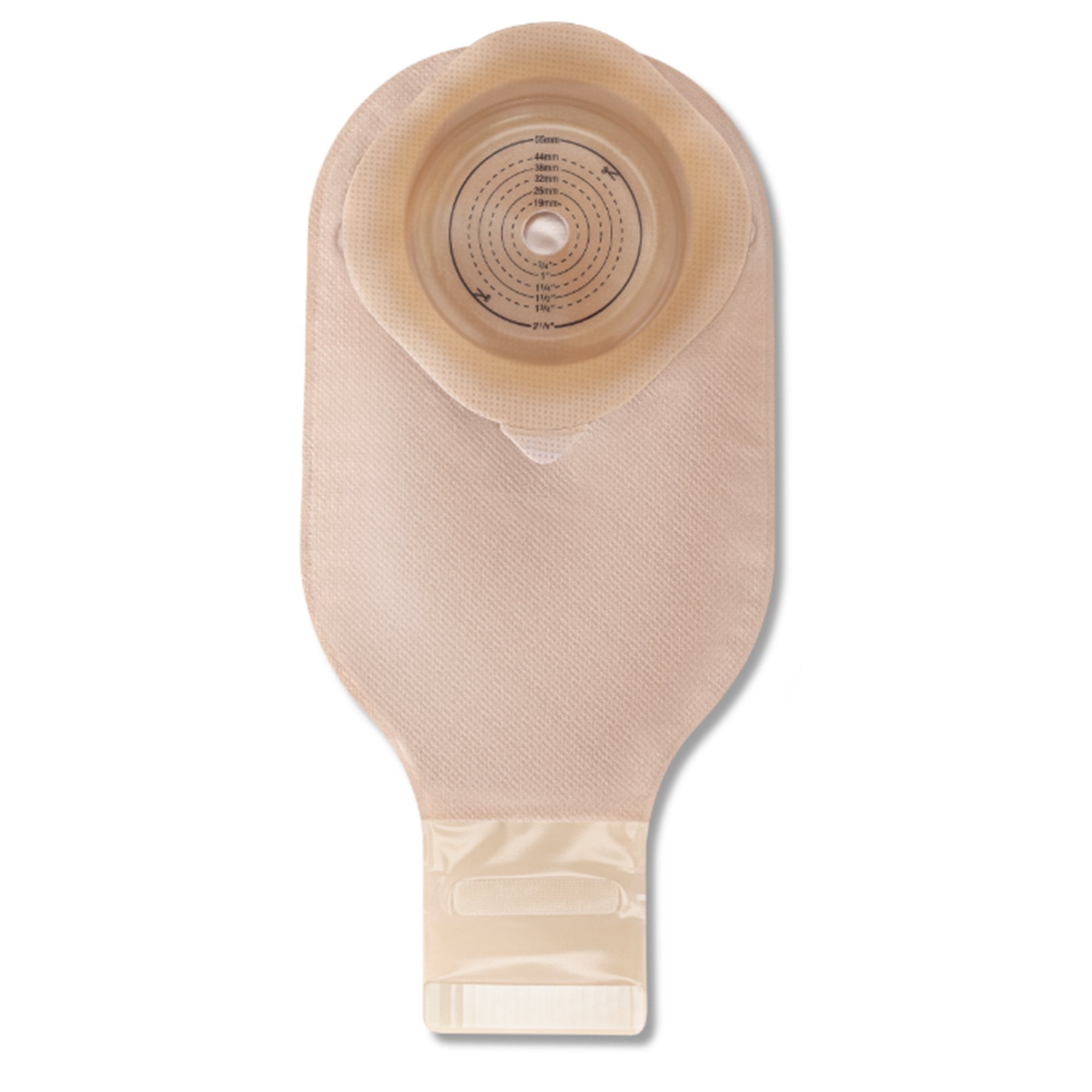 CeraPlus One-Piece Soft Convex Drainable Pouch, Beige, Up to 2.12 Opening-"Ostomy Pouch CeraPlus One-Piece System 12 Inch Soft Convex, Pre-Cut Up to 2-1/8 Inch Drainable"