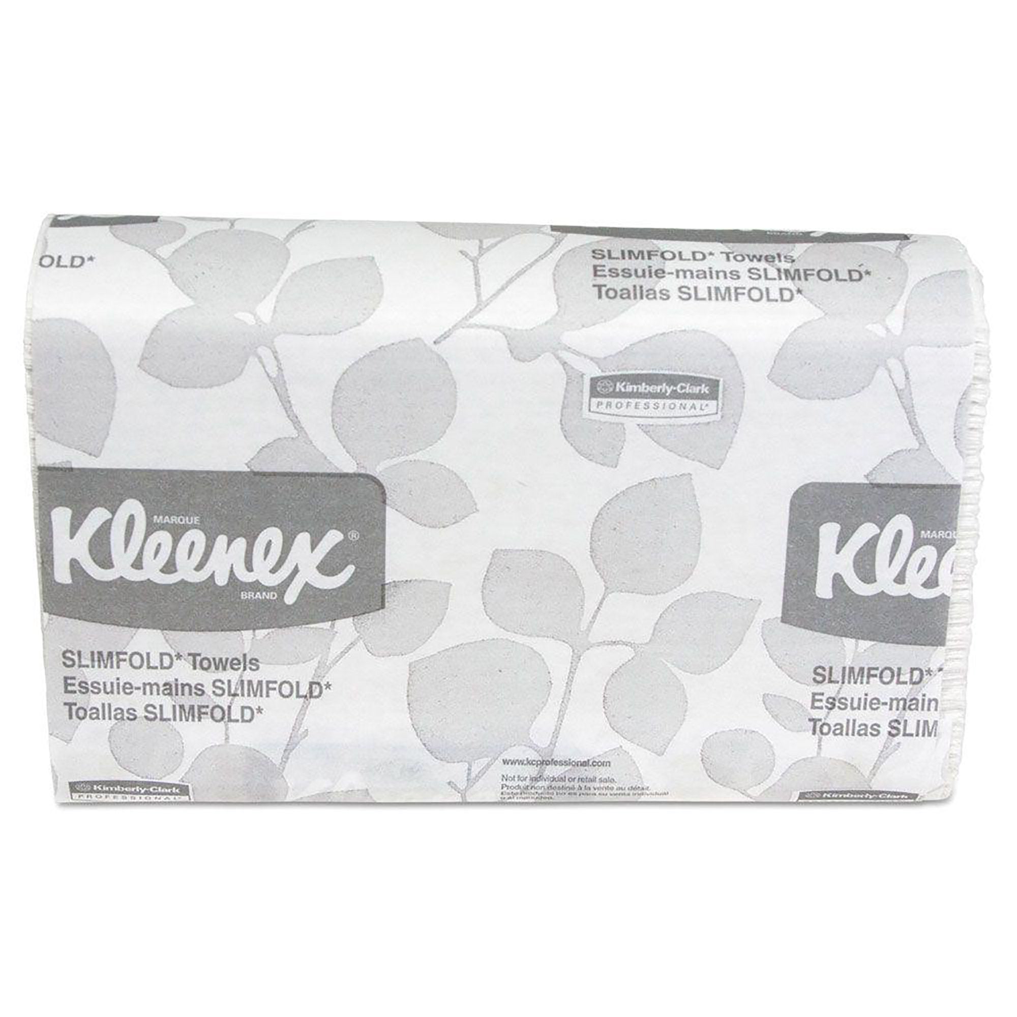 Kleenex Slimfold Towels, Absorbency Pockets, White, Single Ply-Paper Towel Kleenex Slimfold Multi-Fold 7-1/2 X 11-1/2 Inch