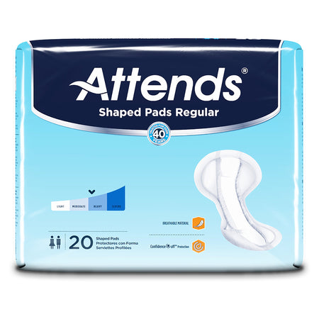 Attends® Shaped Bladder Control Pads, Regular - Incontinence>Incontinence Liners and Pads - Attends Healthcare Products