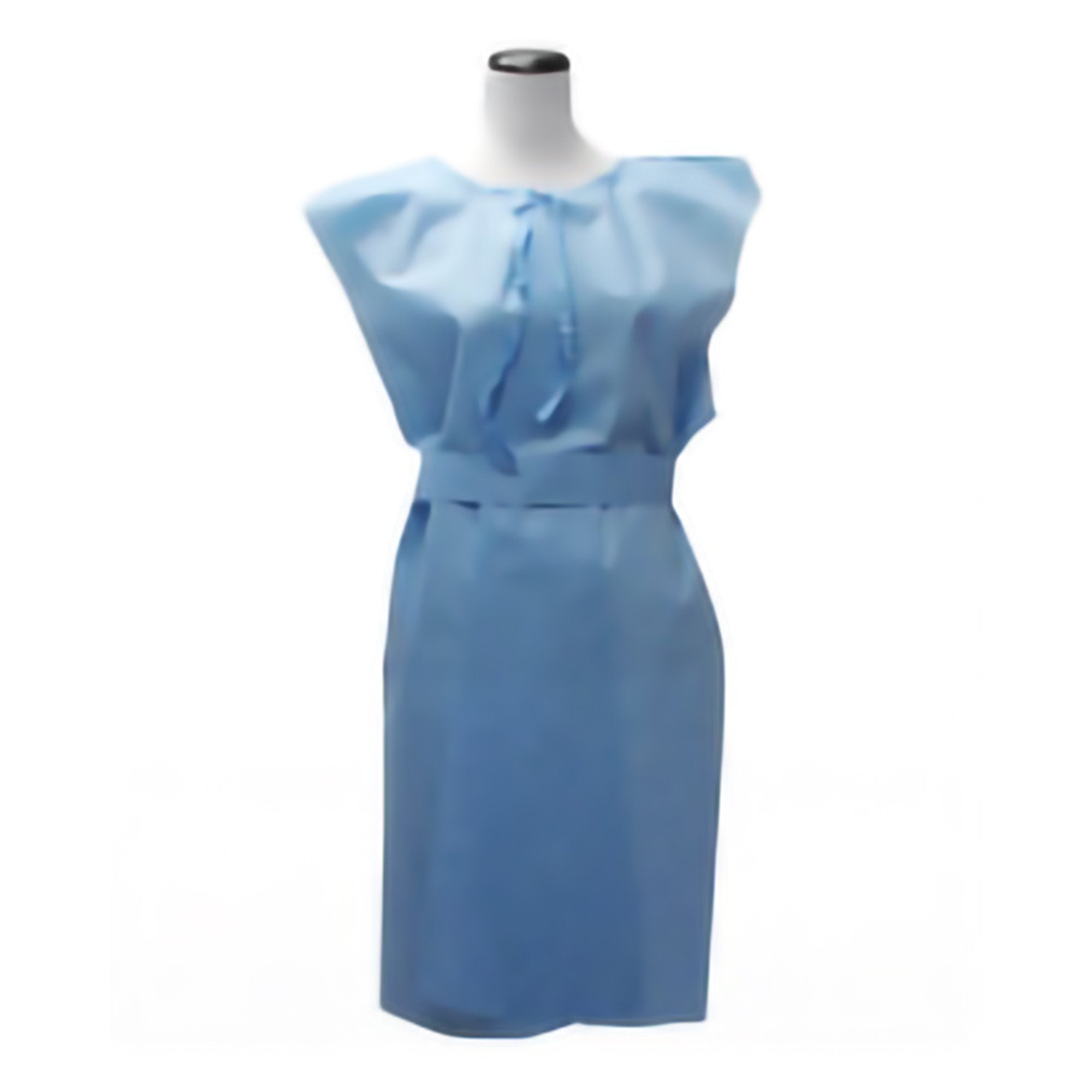 HPK Patient Exam Gown, Medium, Blue-Patient Exam Gown Medium Blue Disposable