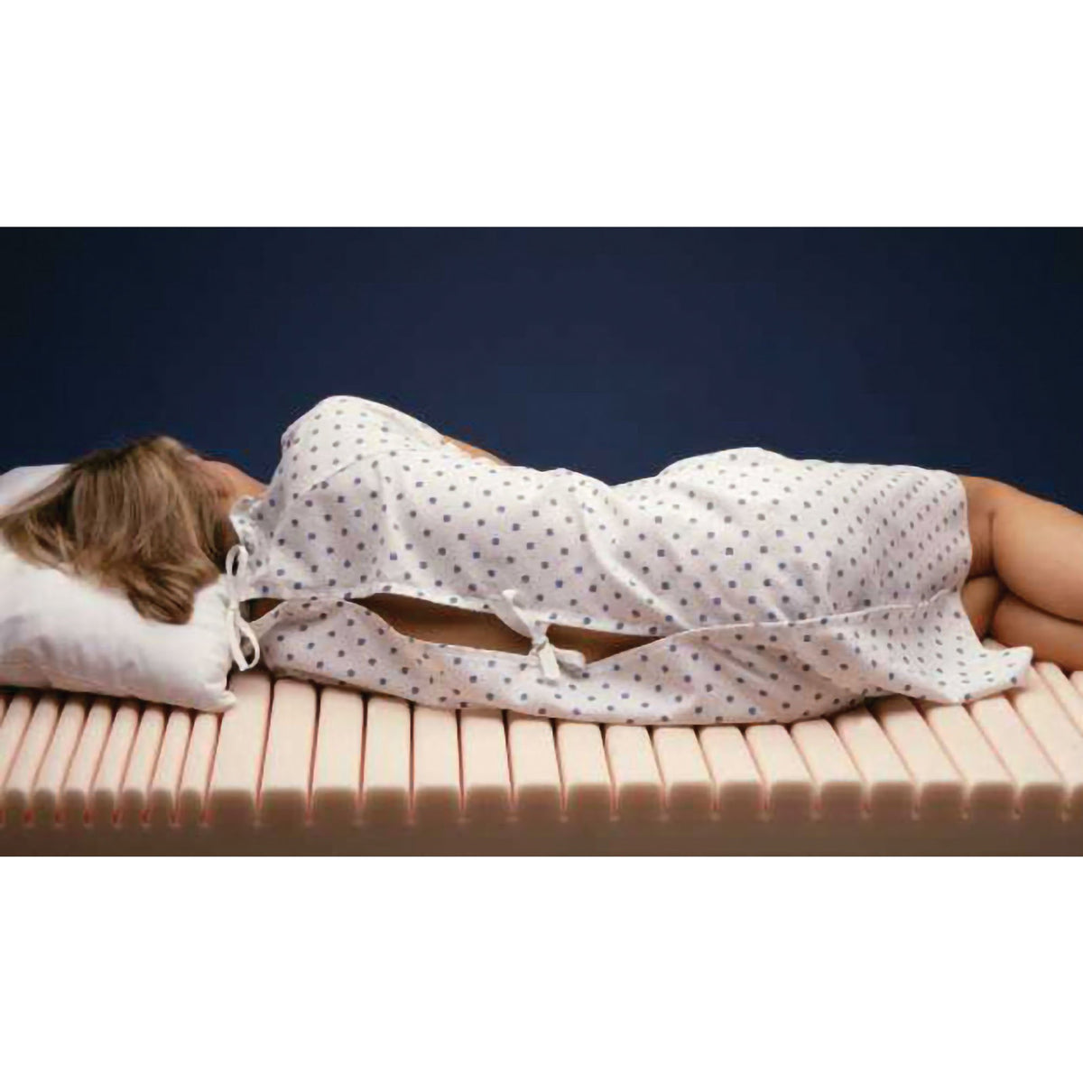 Geo-Matt Therapeutic Foam Overlay-Mattress Overlay Geo-Matt Therapeutic 72 L X 33 W X 3-1/2 H Inch