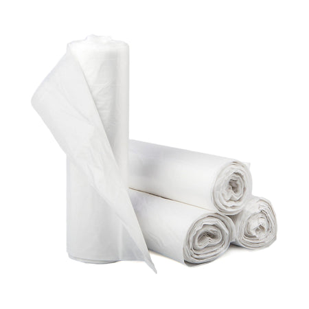 McKesson Medium Duty Clear Trash Bag, 45 gal, 12 Mic-Trash Bag McKesson 45 gal. Clear HDPE 12 Mic. 40 X 48 Inch Star Seal Bottom Coreless Roll