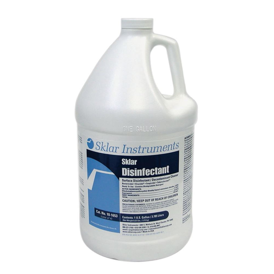 Sklar Surface Disinfectant-Sklar Surface Disinfectant Alcohol Based Manual Pour Liquid 1 gal. Jug Alcohol Scent NonSterile