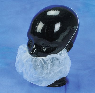 Beard Cover One Size Fits Most White Elastic Closure - Apparel>Surgical Headcovers - Health Care Logistics