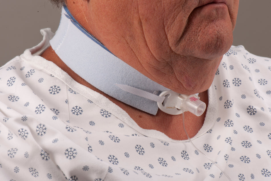 Dale Trach Tube Holder-Tracheostomy Tube Holder Blue 1-1/2 X 28 Inch Bariatric Adult