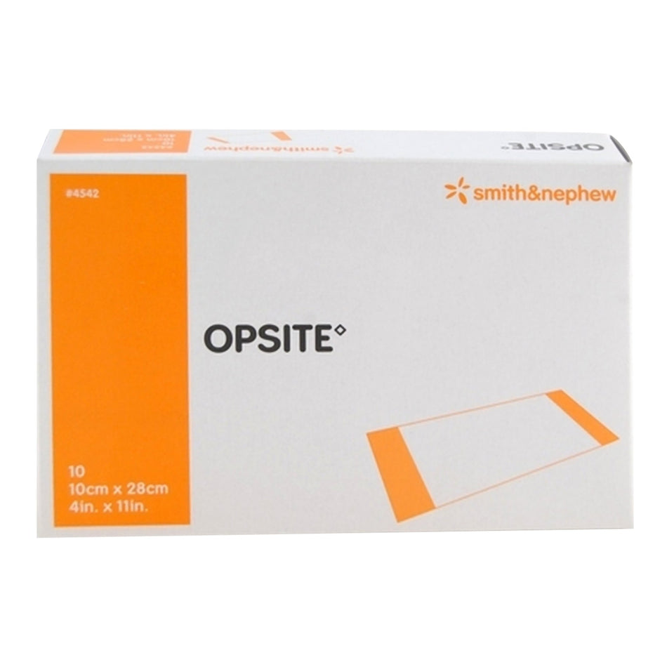 OpSite Transparent Film Dressing, 4 x 11 Inch-Transparent Film Dressing OpSite 4 X 11 Inch 2 Tab Delivery Rectangle Sterile