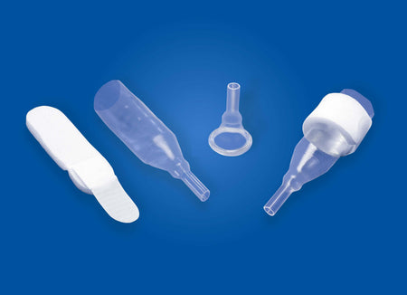 Natural Male External Catheter, Large-Male External Catheter Natural Non-Adhesive Reusable Strap Silicone Large