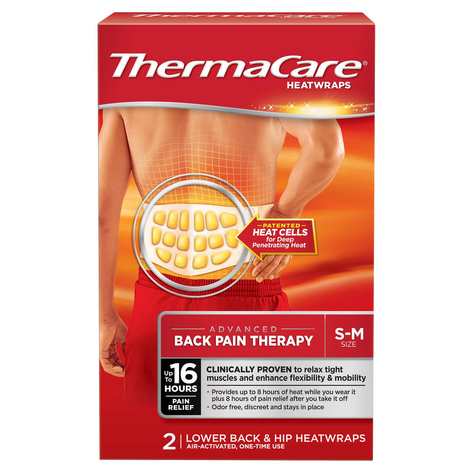 ThermaCare� HeatWraps Instant Hot Pack, Small / Medium-Instant Hot Patch ThermaCare� HeatWraps Back / Hip Small / Medium Nonwoven Material Cover / Gel Disposable
