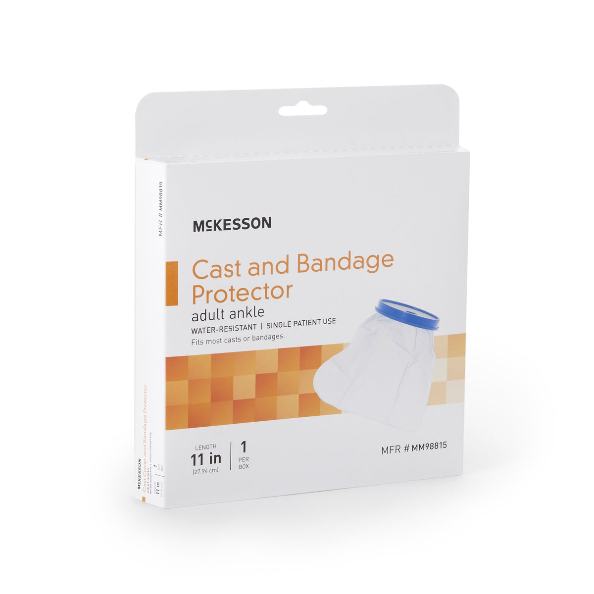 McKesson Leg Cast Protector, 12 Inch-Leg Cast Cover McKesson Ankle Vinyl 12 Inch