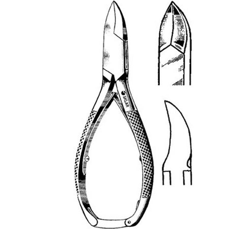 Sklar Nail Nipper-Nail Nipper Concave Jaw 5-1/2 Inch Length German Stainless Steel