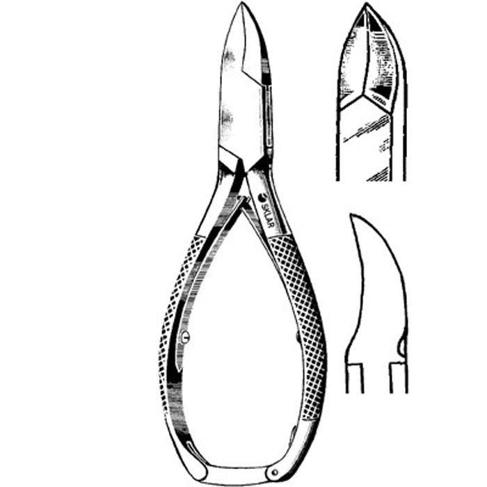 Sklar Nail Nipper-Nail Nipper Concave Jaw 5-1/2 Inch Length German Stainless Steel
