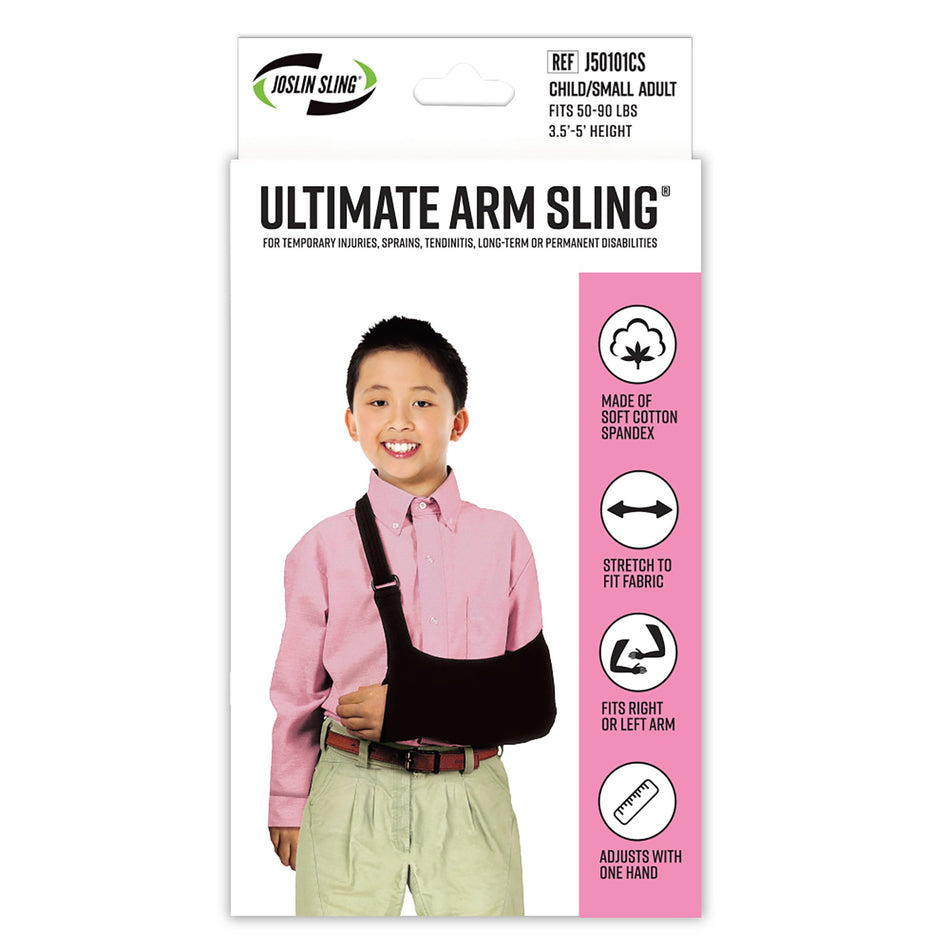 Ultimate Arm Sling Arm Sling, Child / Small Adult Size-Arm Sling Ultimate Arm Sling D-Ring / Hook and Loop Strap Closure Child Size / Small Adult
