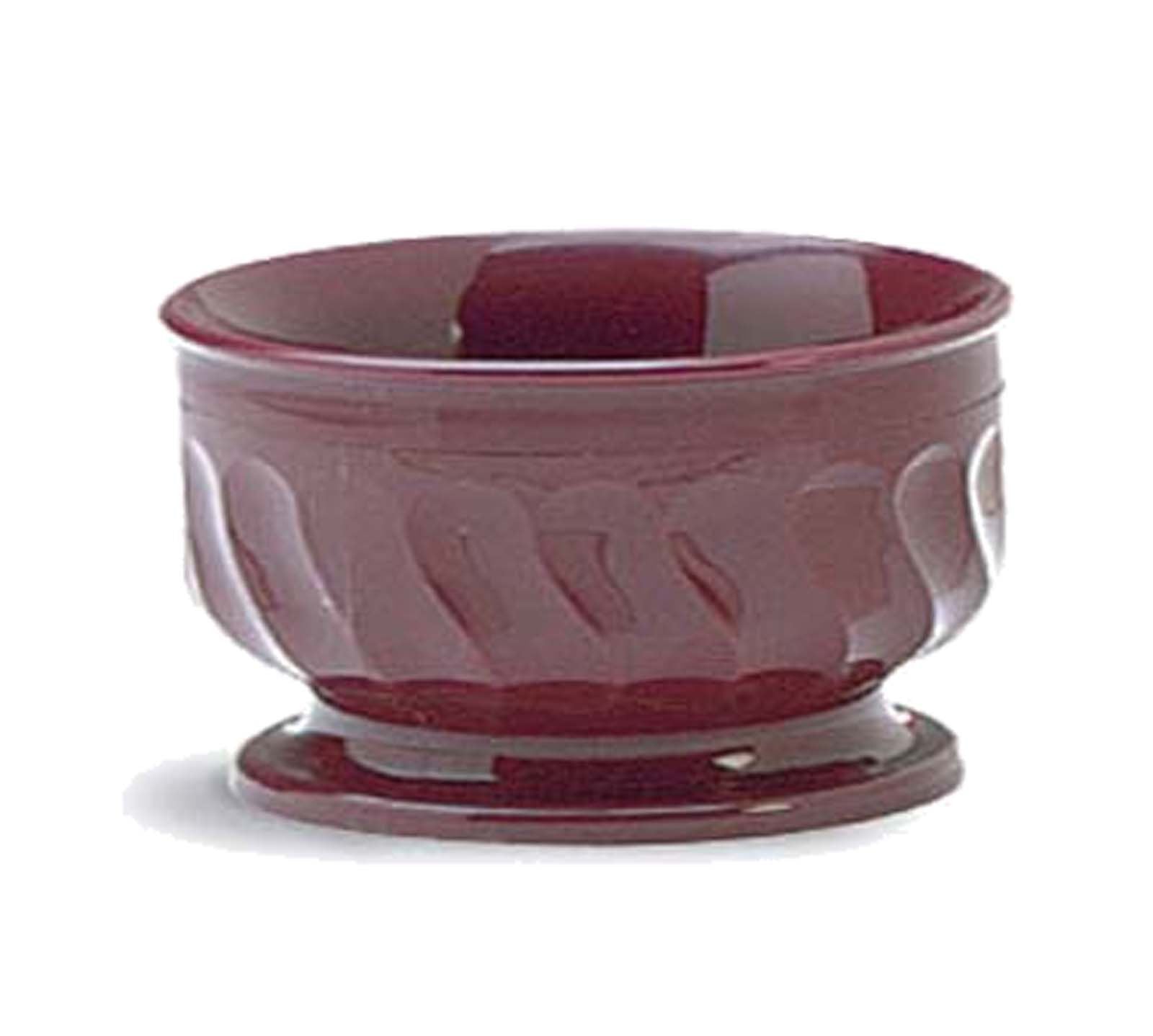 Turnbury Insulated Pedestal Based Bowl-Bowl Dinex Cranberry Red Reusable Plastic