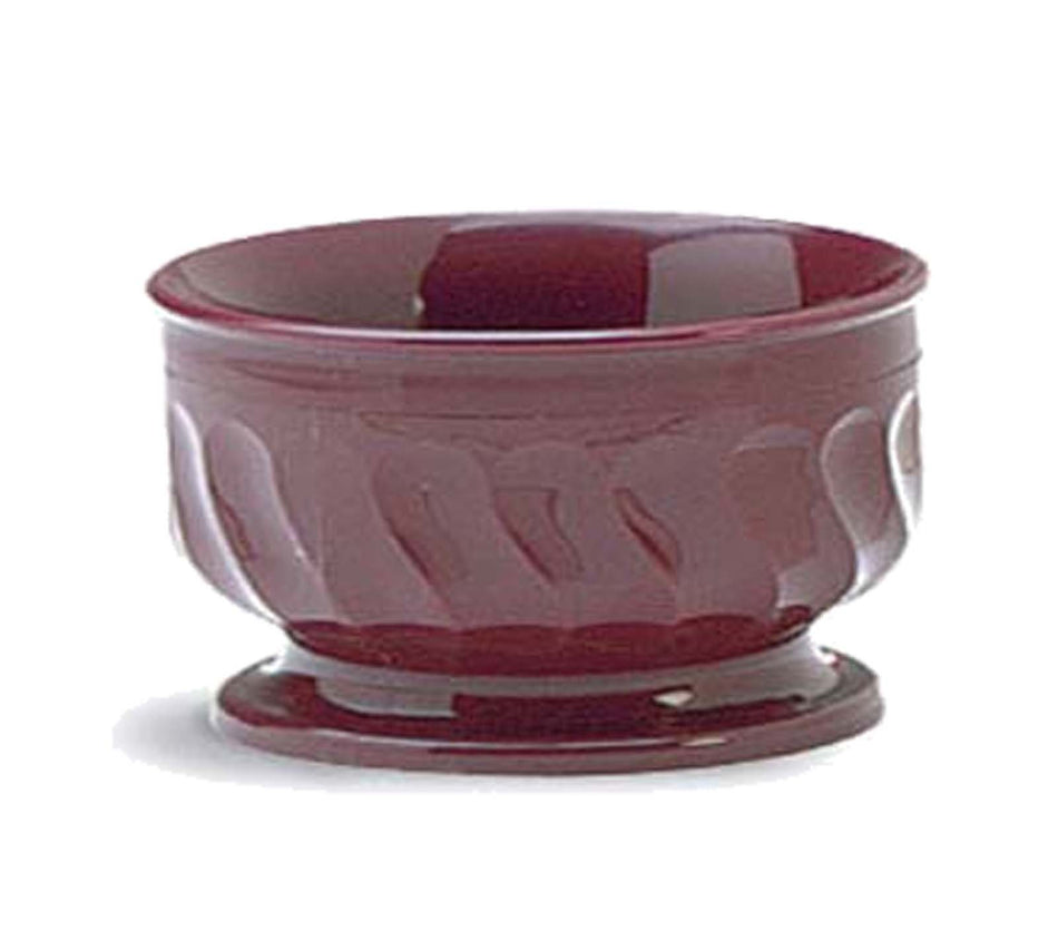 Turnbury Insulated Pedestal Based Bowl-Bowl Dinex Cranberry Red Reusable Plastic