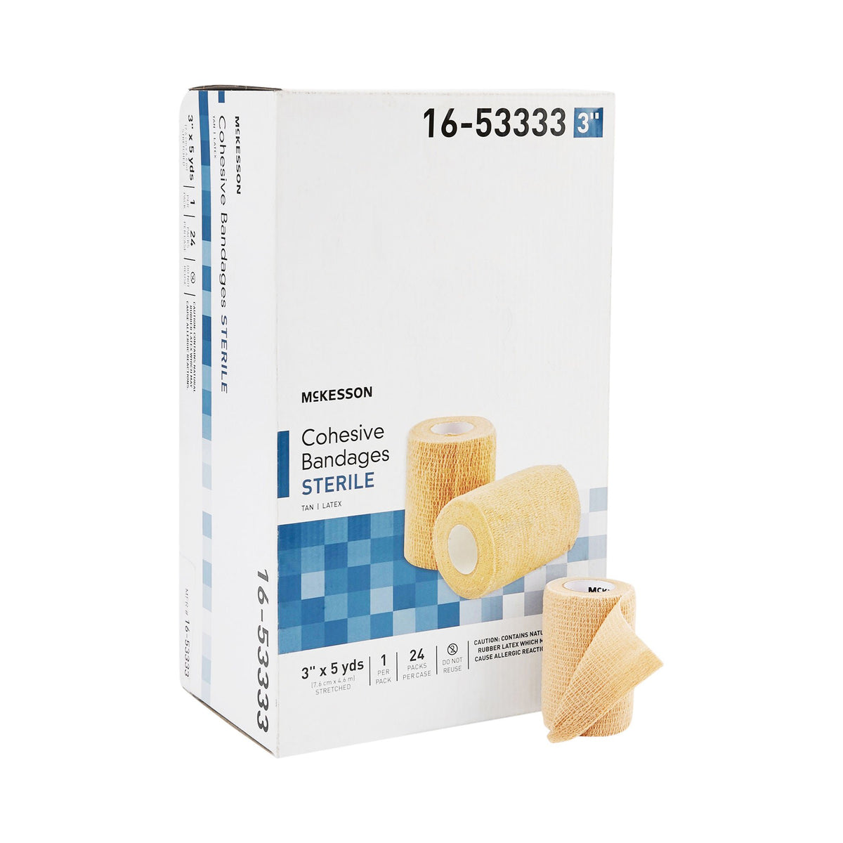 McKesson Self-adherent Closure Cohesive Bandage, 3 Inch x 5 Yard - Wound Care>General Wound Care>Compression Bandages - Mc...