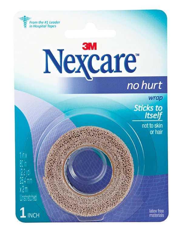 3M� Nexcare� No Hurt Hypoallergenic Material Medical Tape, 1 x 80 Inch, Tan-Cohesive Bandage Nexcare� No Hurt 1 X 80 Inch Self-Adherent Closure Tan NonSterile Standard Compression