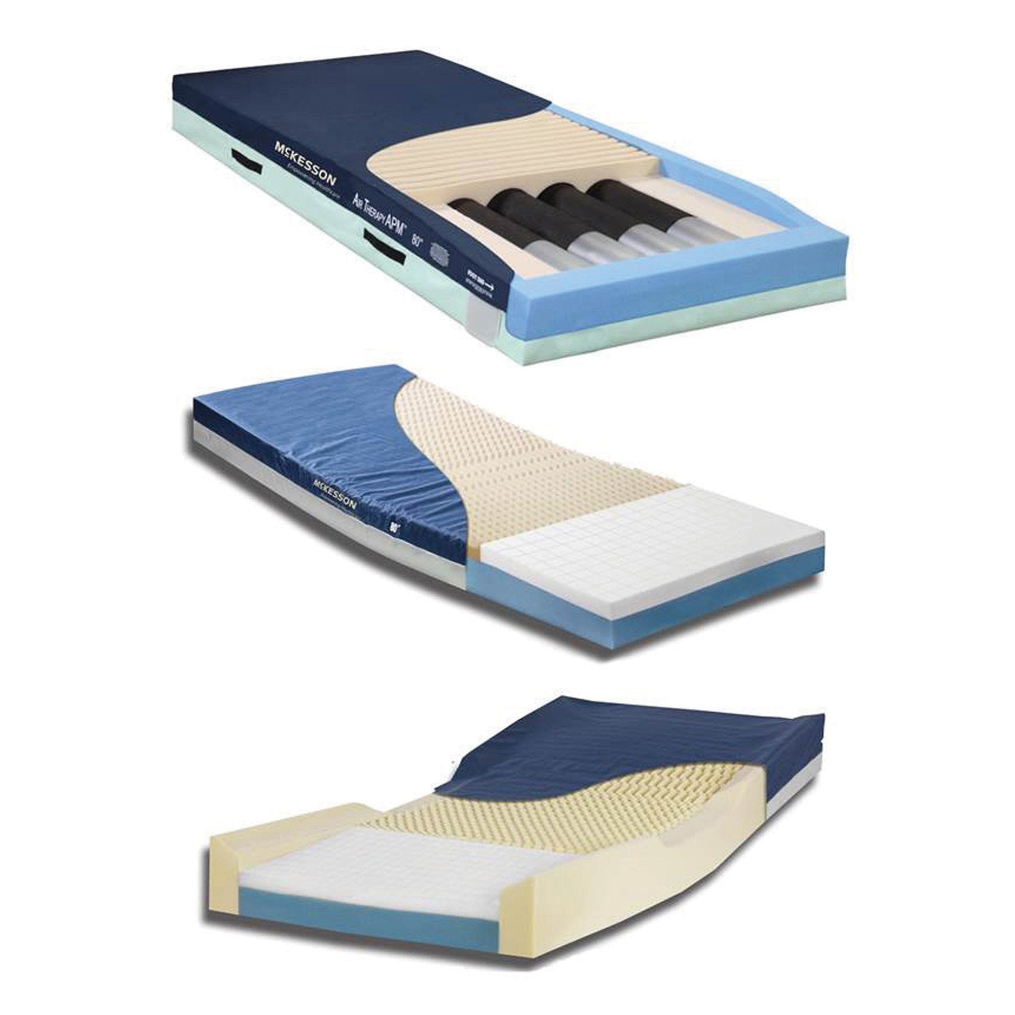 McKesson Bed Mattress-Bed Mattress McKesson Therapeutic Type 35 X 80 X 6 Inch
