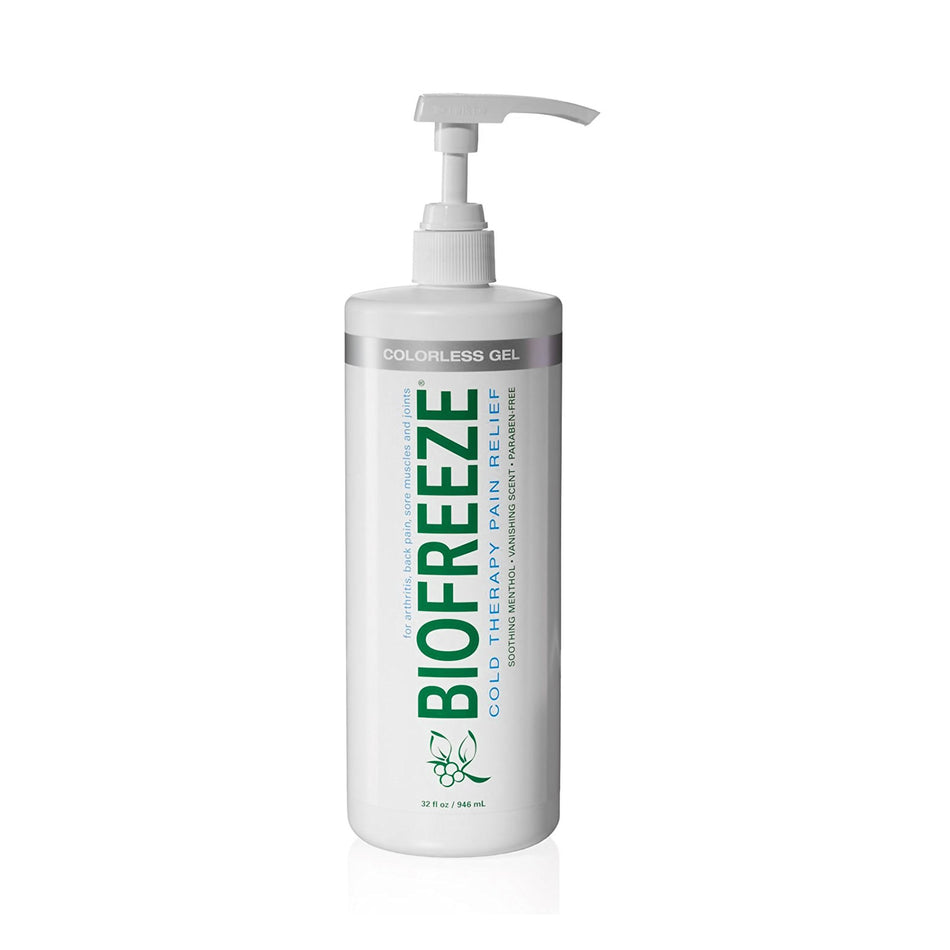 Biofreeze Professional 5% Menthol Topical Pain Relief Gel-Topical Pain Relief Biofreeze Professional 5% Strength Menthol Topical Gel 32 oz.