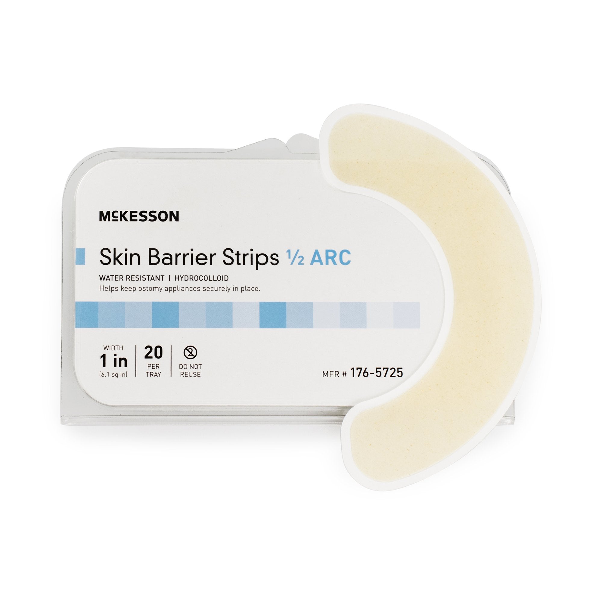 McKesson Skin Barrier Arc Strip-Skin Barrier Strip McKesson