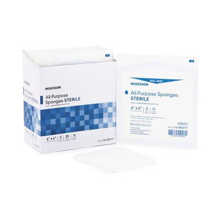 McKesson Sterile Nonwoven Sponge, 4 x 4 Inch, Four Ply - Wound Care>General Wound Care>General Purpose Dressings>Gauze Dre...