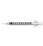 Micro-Fine Insulin Syringe with Needle-Standard Insulin Syringe with Needle Micro-Fine 1 mL 1/2 Inch 28 Gauge NonSafety Regular Wall
